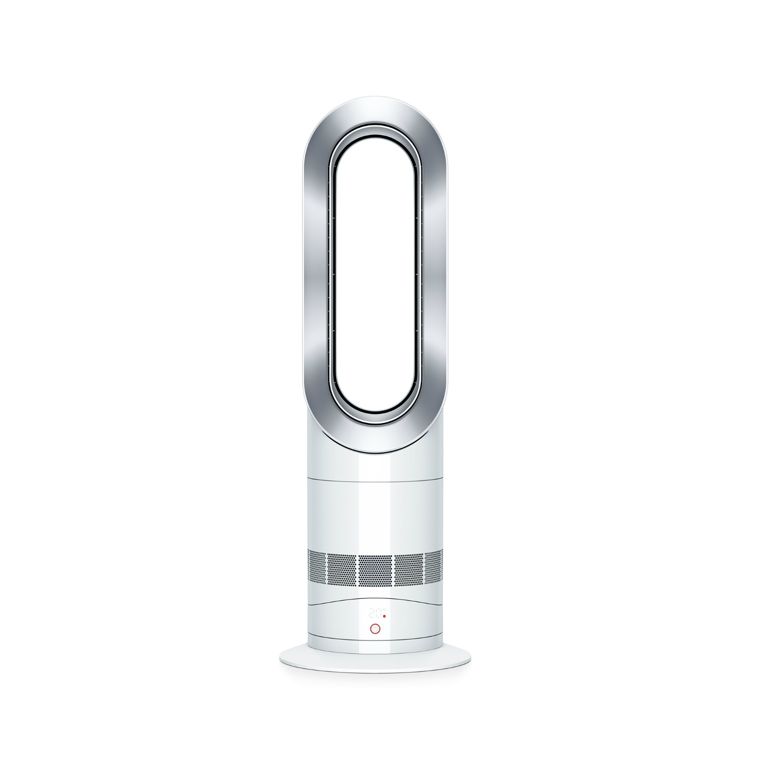 Dyson AM09 Hot and Cold Fan Heater - White and Nickel - 0